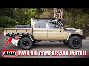 ARB TWIN compressor install into undertray toolbox