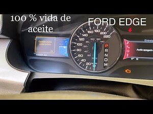 Ford Edge Oil Life Reset 🚙