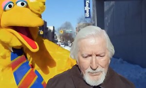 Watch: ‘Sesame Street’s’ Caroll Spinney Embodies Michael Keaton for ‘Big Birdman’