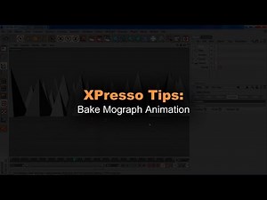 Cinema 4D: Bake Mograph Animation