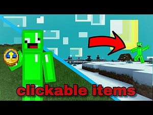 How to make clickable Items In MCPE using command blocks No mods/addon