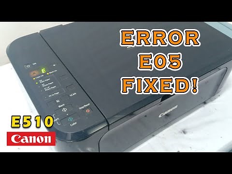 FIXED! ERROR E05 CANON E510 | 5 BLINKS ERROR In Some Models (ENGLISH SUBTITLE)