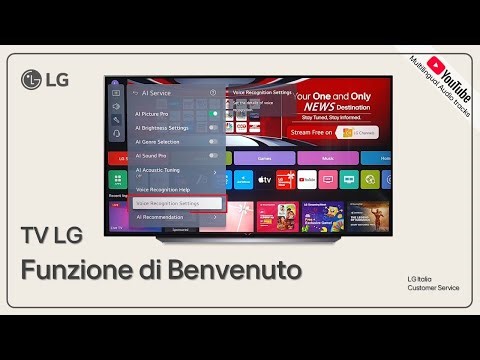 LG TV | Come impostare la funzione di benvenuto AI nelle Smart TV LG | WebOS 25