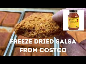 How to freeze dry salsa (from Costco)