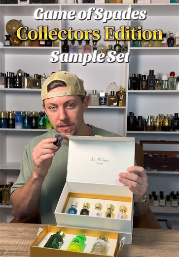 The massive collectors edition sample set from Game of Spades. #fragrance #cologne #perfume #fragrancetiktok #perfumetiktok