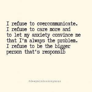 Meet me where I'm at or leave me alone. | Deep Minds Anonymous