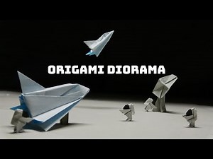 ORIGAMI DIORAMA - Astronaut Origami Tutorial