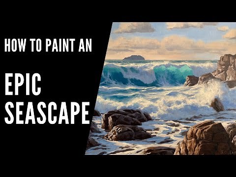 How to Paint an EPIC SEASCAPE - Paint Epic Waves and Translucent Water - Painting Tutorial