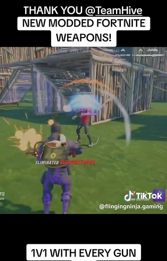 MODDED FORTNITE WEAPONS! | 1V1 WITH EVERY GUN 🔫 | #fortnite #fortnitecreative #fortniteclips #hivemaps #mods