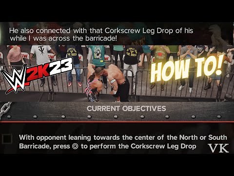 WWE 2K23 Show Case - RVD Corkscrew Leg Drop to John Cena