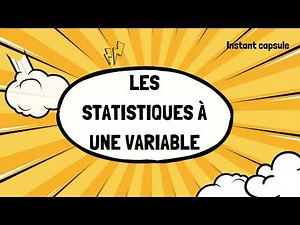 Programme des statistiques à une variable en seconde bac Pro