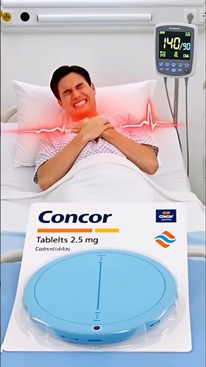 High Blood Pressure & Fast Heartbeat Control 💓 | Concor Tablet Guide #bpcontrol #hearthealth