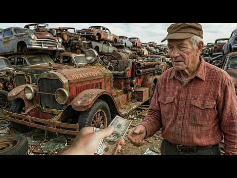 ASMR Restored It | This 1918 forgotton Fire Truck We Found It in a Junkyard | back to life