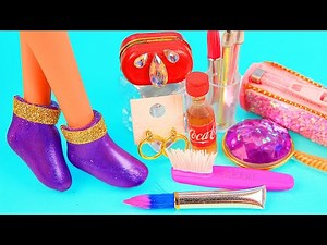 11 DIY Miniature Hacks and Crafts ~ miniature boots, makeup, miniature pencil case, earrings