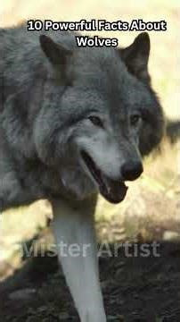 10 Powerful Facts About Wolves....... #facts #didyouknow #animalfacts #shorts #wolf