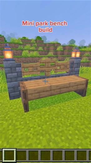 PARK BENCH TUTORIAL ##minecraft #viral #viralshorts #viralvideo #fyp #like #subscribe #shorts #viral