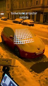 Projection mapping sur une voiture