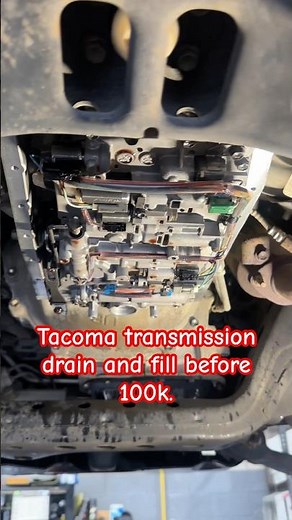 Toyota Tacoma transmission drain and refill. #toyota #toyotatacoma #shorts