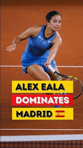 Eala Straight Sets Win vs Former World No.11 | Madrid 2026 #tennis #wta #alexeala