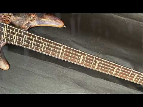 Ibanez SRMS805 Multi-Scale Electric Bass w/ Poplar Burl Top