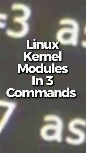 Linux Kernel Modules in 30 Seconds: lsmod & modprobe. Linux, baby!