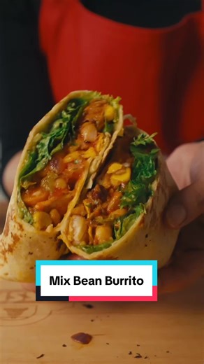 Protein? Packed. 💪 This mixed bean burrito is your plant-powered powerhouse, simple, satisfying and ready in minutes.🌯 Easy to make. Impossible to resist. 🌱 #PlantBased #ProteinPacked #VeganRecipes #QuickMeals #Foodie MissionWraps