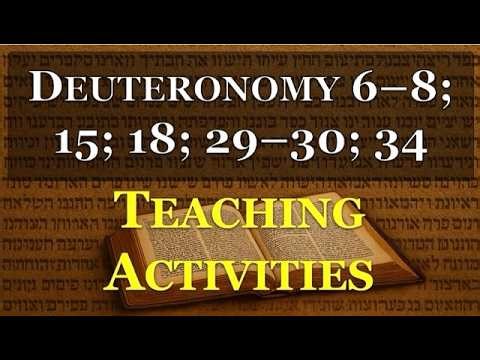 Deuteronomy Teaching Activities