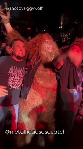 Metalhead Sasquatch on Instagram: "The metalhead Sasquatch of Albuquerque New Mexico! #metal #newmexico #albuquerque #cosplay #sunshinetheater #deathmetal #metalheadsasquatch #party #sasqautch #metal #moshpits #hardcor"