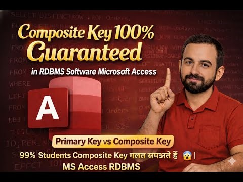 Composite key in Relational Database Management System in Microsoft Access⁨@COMPUTEREXCELSOLUTION⁩