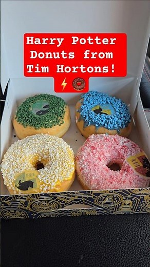 We Tried the NEW Harry Potter Donuts from Tim Hortons! ⚡️🍩