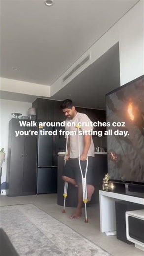 Day in life with broken ankle #ytshorts #phonkmusic