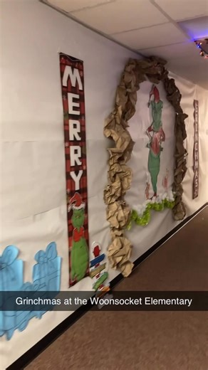 Grinchmas at Woonsocket Elementary Special thanks to Karlee Cobb for the Grinchmas Balloon Display | Woonsocket Elementary School