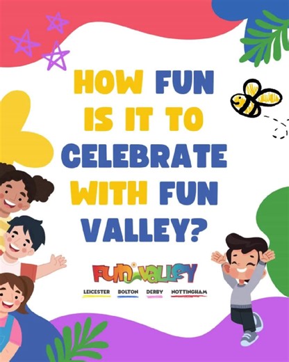 Planning a party your kids will never forget? 🎉 Come celebrate at Fun Valley—where every moment is packed with laughter, adventure, and non-stop play! From Leicester to Nottingham, we make birthdays seriously fun. 😄 Visit our website at www.funvalley.co.uk! . . . #FunValley #KidsPartyMagic #BirthdayFun #FamilyTime #PartyVenueUK #SoftPlayCelebration #DerbyParties #LeicesterEvents #BoltonKidsFun #NottinghamPlayZone
