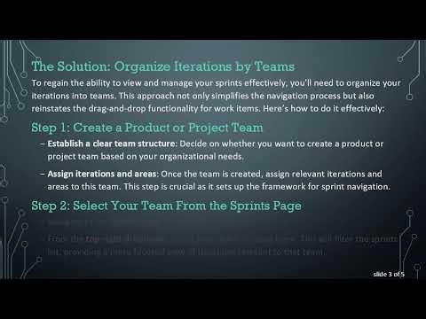 How to View a Complete List of Sprints in Azure DevOps