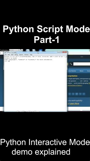 Python Interactive Mode Explained in 40 Seconds #shorts #python #pythonprogramming