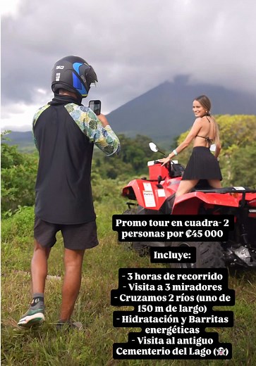Aventura en ATV por el Lago Arenal de Costa Rica