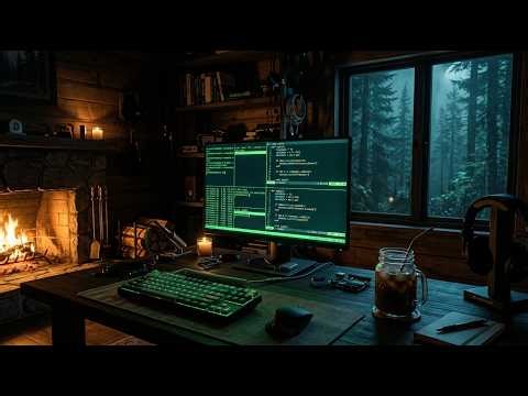 Tmux + Vim Cabin Coding ⌨️ Hardcore Terminal Lofi for Hackers