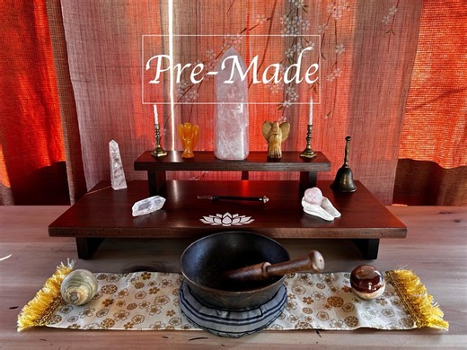 Sacred Shrine Altar Table Handcrafted From Reincarnated Hardwood for Spiritual Rituals - Etsy