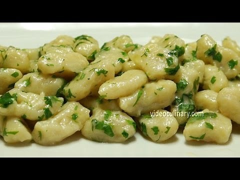 Potato Gnocchi (No Egg) - Italian Recipe - Video Culinary