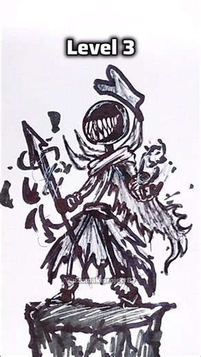 Drawing stickman in 7 levels #drawing #stickman #art
