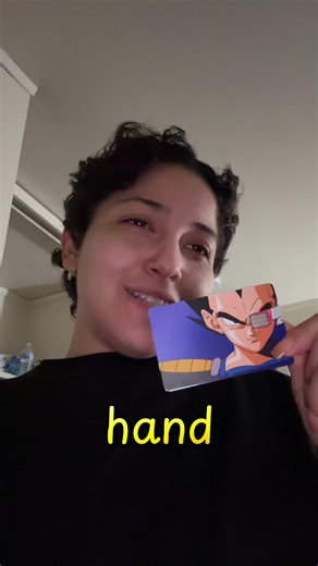 And that’s why he got a vegeta card sticker and not a Goku #dbz #vegeta #goku #saphire #dragonballsuper