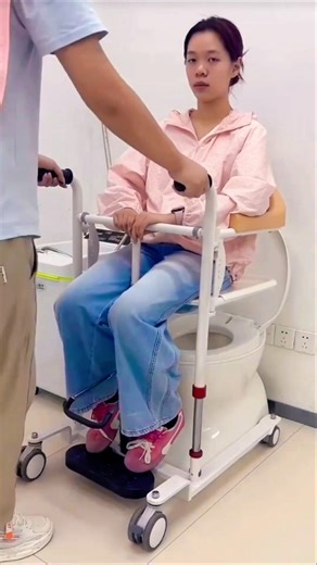 Elderly Patient Transfer Lift | Safe Bed to Chair Move #shorts