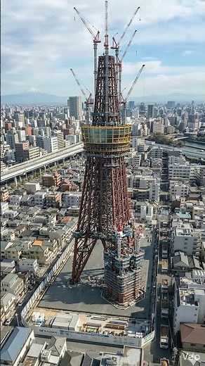 World's Tallest Tower Built From Scratch—Tokyo Skytree 634m Full Construction Timelapse|AI Cinematic