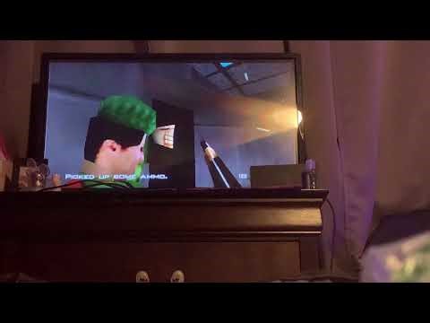 Goldeneye 007 N64 playthrough Bunker 1 on 00 Agent difficulty