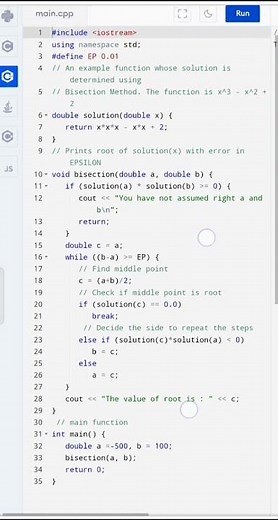 bisection method c++ coding with Harry coding for beginners #Educationknowledge