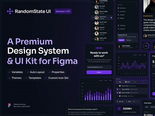 RandomState UI - Design System & UI Kit for Figma