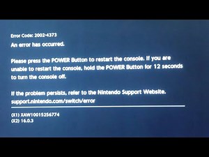 How To Fix Nintendo Switch Error Code 2002-4373?