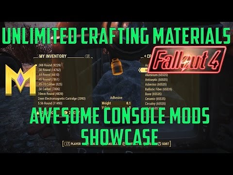 Fallout 4 Console Mods "Unlimited Crafting Materials" / "Console Commands" Mod! (Fallout 4 Console M