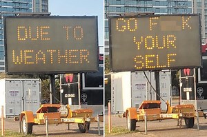 Hacked Houston construction sign tells drivers: ‘Go f—k yourself’