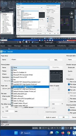 How to color print out AutoCAD #autocadcivil3d #autodesk #architecture #autocad